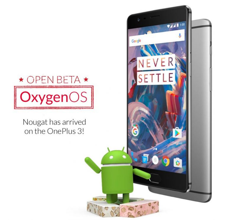 OnePlus 3 recibe OxygenOS beta 10 basada en Android Nougat